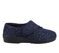 Gbs Geraldine Wide Fit Slippers Womens | Slippers | Navy | UK Size 4