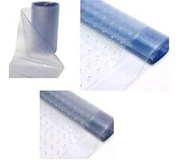 GBS Heavy Duty Clear Calder Vinyl Plastic Carpet Protector Floor Roll Mat Plastic Clear Guard Protector Sheet (Home) (Under Office Chair) (Hallway) (Kitchen) Runner (6ft x 27inches)