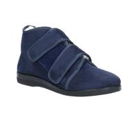 GBS Med Torbay Navy Touch Fastening Ladies Slipper Textile