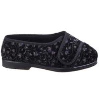 Gbs Nola Womens (Extra Wide) | Slippers | Black | UK Size 4