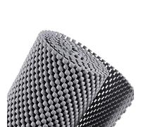 GBS Non-Slip Kitchen Drawer Shelf Liner - Multipurpose Grid Pattern PVC Mat - Rug Gripper Antislip Matting - Carpet Anti-Slip Rug Pad For Home, Office, Car, Pallet, Easy To Cut 30x200cm Roll (Grey)