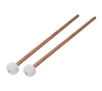 GBSCLOVER Timpani Mallets 2Pcs, Solid Wood Snare Drum Mallet, Portable Snare Drum Sticks Easy to Use, Suitable for Percussion Instrument Accessories, 1.3 x 15.3in