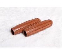 GBSONGJIN Bike Grips, Handlebar Grips Retro Vintage Bike City Bicycle Grips Comfortable Classic Old Models Folding Non-slip Rubber Shock Absorbers(Brown)