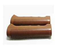 GBSONGJIN Bike Grips, Handlebar Grips Retro Vintage Bike City Bicycle Grips Comfortable Classic Old Models Folding Non-slip Rubber Shock Absorbers(Brown 2)