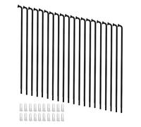 GBSONGJIN Bike Spokes, Bicycle Spokes 20pcs Bike Spokes Electric Bicycle E-Bike Tricycle Wheel 12G 2.5mm Steel 131mm-298mm with Copper Cap(12G-200mm)(12G-223mm)