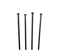 GBSONGJIN Bike Spokes, Bicycle Spokes 5 Pieces A Lot Diameter 2.0mm Straight Pull Bicycle Spokes Black Color T302+ Stainless Steel Material Bike Nuts(Length 273mm)