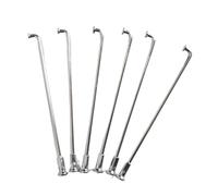 GBSONGJIN Bike Spokes, Bicycle Spokes 8G Off-Road Motorcycle/Electric Bike Spokes Diameter 4.0mm J Bend Motor 45#Steel Spoke bicycle Accessories(4.0X140mm silver)