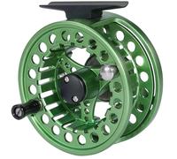 GBSONGJIN Fly Fishing Reel, Fly Reel Fly Fishing Reel 5/6 7/8 High Die Casting Aluminium Alloy Spool Fly Fishing Reel Max Drag 11kg Fishing Tackle(Green A)