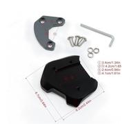 GBSONGJIN Motorcycle Side Stand Puck, Motorbike Stand Pad For Rebel CMX300 CMX500 CMX 300 500 Motorcycle Kickstand Extension Foot Side Stand Enlarger Support Plate Pad(Red CMX300)