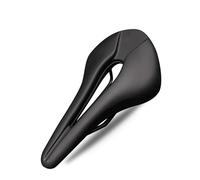 GBSONGLIANGBO Bike Seat, Bike Saddle Ultralight Bicycle Saddle Hollow One-Piece PU Leather Racing Shockproof Front Seat Mat For Men Women Cycling MTB Bike Cushion(Black)