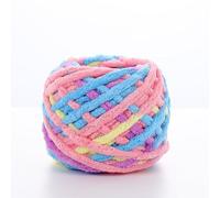 GBSONGLIANGBO Chunky Yarn, Thick Yarn 2PCS 100g/Ball Blended Colorful Dye Ice Strip Line Yarn For Hand-knit DIY Soft Thickness Wool Thread Blanket Scarf Crochet Yarn(10)