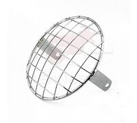 GBSONGLIANGBO Stainless Steel Headlight Guard 7" 19.5cm Universal Side Mount Grill Motorcycle Headlight Mesh Lattice Grid Vivid Square Cover Headlight Grille Guard Cove(Chrome)