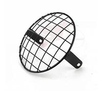 GBSONGLIANGBO Stainless Steel Headlight Guard 7" 19.5cm Universal Side Mount Grill Motorcycle Headlight Mesh Lattice Grid Vivid Square Cover Headlight Grille Guard Cove(Black)