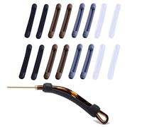 GBSTORE 8 Pairs Soft Silicone Eyeglass Ear Cushions Temple Tips Eyeglass Pads Anti Slip Glasses Ear Hook Comfort Sport Ear Grips,Eyeglasses Leg Antiskid Cover for Reading Glasses, Sunglasses, Style a
