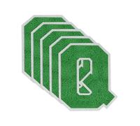 GBTBYS 5PCS 4.5 inch Varsity Letter Q Patches Green Chenille Iron On Letters Patch for Backpacks Embroidered Applique Jacket Hoodie Bags Graduation Birthday Party