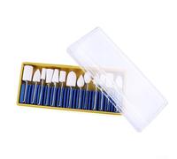 Gbtdoface 13pcs Wool Felt Buffing Wheels,Polishing Pads For Drill,Polishing Drill Attachment,Wool Felt Bob Burs Rotary Abrasive Tools For Jewelry Polishing Grinding (3mm shank)