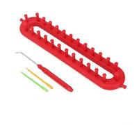 Gbtdoface Knitting,Knitter s Set,Rectangle Round Knitting- Weaving Scarf Sweater Hat Stitching Knitting Tool(26CM)