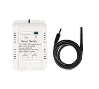 Gbtdoface WLAN Temperature Sensor, Smart Temperature Sensor Monitor, 16A 20A for Tuya WiFi Smart Temperature Switch Sensor Rf433 Thermostat Monitor (16A with 2m Wire)