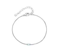 GBTROEY Custom 1-3 Baguette Birthstones Bracelet for Women, Personalized Adjustable Dainty Jewelry for Mom Best Friend Christmas Birthday Gifts
