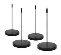 GBTUPOKW 4PCS Ticket Spike Receipt Spike Metal Bill Holder Memo Holder Stand Round Paper Spike Receipt Holder for Restaurant Kitchen Office Hotel (Black)