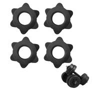 GBULTR 4 PCS Dumbbell Hex Nut Spinlock Collar - Spin Lock Screw Nuts, Barbell Bar Clips for Weight Lifting, fit all 1-inch (2.5 cm) standard weightlifting barbells and dumbbell bars,Dumbbell Clips
