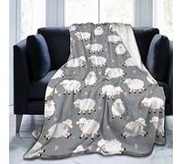 Gbuzozie Fleece Blanket Cute Sheep Lightweight Ultra-Soft Micro Throw Blanket for Sofa Couch Bed Camping Travel - Super Soft Cozy Microfiber Blanket 60"X50"