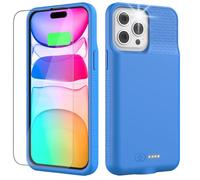 GBVHDR Battery Case for iPhone 14/14 Pro/13/13 Pro, Real 7000mAh Rechargeable Smart Extended Charging Case with With Anti-Abrasive Flocking(6.1 inch)