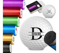 GBVllexuii Custom Golf Ball Stamp Marker Personalised Golf Ball Name Logo Quick-Dry Self-Inking Stamper Golf Gift for Men Golfer Dad
