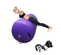GBVUGY Air Tumbling Mat Tumble Track With Electric Pump，Inflatable Gymnastics Barrel Roller for Home Use,Gym Training,Cheer leading,Yoga (purple-23.6inch*39.4inch)