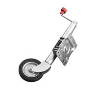 GbwePBqxm Solid Rubber Jockey Wheel Swing Up 1000 Lbs Capacity 6 Inch Compatible With Caravan RV Boat Trailer Jack Parts Accessories