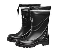 GBWPRBMW Men's Rain Boots, Wellies for Men Wellington Mid Calf Boots Waterproof Durable Non Slip with PVC for Garden Fishing Outdoor with Adjustable Closure