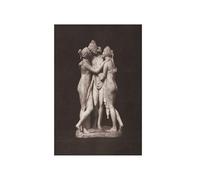 GBYangPJia vintage oil painting Sensual nude sculpture, Three Graces (1840s) by William Henry Fox Talbot. poster decor 20X30cm Unframed