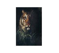 GBYangPJia vintage oil painting Tiger's Head painting in high resolution by Abbott Handerson Thayer (1849-1921). religious decor 58X90cm Unframed