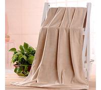 GBYJ Bath towel large Large 1 * 2 meter bed absorbent towel for beauty salon bath towel massage physiotherapy club-Medium thick camel 1x2 meters NO.3213