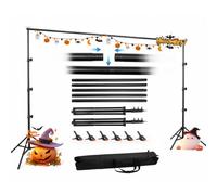 GBYOND Photo Backdrop Stand 10x12.3ft, Portable Background Stand for Party | Adjustable photography backdrop stand For Projector Screen, Curtain, Balloon, Wedding, Birthday, Photo Booth，Banner Holder