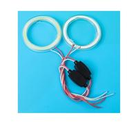 GBYUHAIJUN Angel Eyes Led Light,Led Angel Eyes 2pcs Car Headlight Cob Aperture Angel Eye LED COB White Light Circle 60/70/80/90/100/110/120mm Motorcycle Moto Auto Lights(DIAMETER 120MM_WHITE)