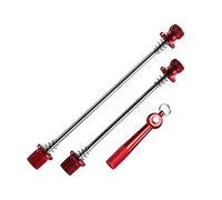 GBYUHAIJUN Bike Quick Release,Bike Wheel Hub Skewers Anti Theft Road Mountain Bicycle Front Rear Hub Wheels Lock Safety Aluminum Quick Release Skewer Set Bike Parts(Red)