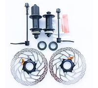 GBYUHAIJUN Bike Quick Release,Bike Wheel Hub Skewers Disc Brake Hub RT30 160mm Rotor 8 9 10 Speed MTB Bike Centerlock 32/36 Holes Quick Release Cassette Hubs For MT200(36h Pair with RT30)