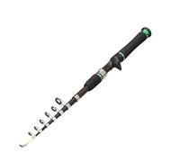 GBYUHAIJUN Fishing Rod,Fishing Rod Telescopic Fishing Lure Rod 1.5M 1.8M 2.1M 2.4M Spinning Casting(Spinning Green,1.8M)