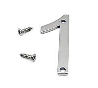 GBYUHAIJUN House Numbers Plaques,House Numbers 50mm Stainless Steel House Numbers With Screws Metal Digital Label Doorplate Door Plaque Number Signs For Mailbox Street Numbers(Number 1)