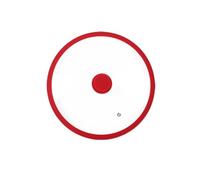 GBYUHAIJUN Pan Lid,Pan Lids Multi Size Universal Lid For Pots Pans Cookware Tempered Glass Lid For Skillets With Silicone Rim For Frying Pan(Red-26cm)