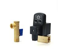 GBYUHAIJUN Solenoid Valve,Solenoid Water Valve 1/2" DN15 1.6Mpa Automatic Electronic Drain Valve 24V/110V/220V/380V Electron Drainage For Air Compressed Gas Tank(24V DC,One-body Type)