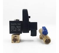GBYUHAIJUN Solenoid Valve,Solenoid Water Valve 1/2" DN15 Automatic Electronic Drainer 24V 110V 220V 380V Split Type Electronic Timed Air Compressed Gas Tank Drain Valve OPT-A(Drain valve,DC 24V)