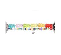 GBZHMCASE Cute Girls Beaded Watch Band Compatible with iWatch 42mm 41mm 40mm 38mm, Cartoon Bear Replacement Watch Band for iWatch Series 9 8 7 6 5 4 3 2 1 SE(For iwatch SE/6/5/4(44mm))
