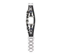 GBZHMCASE Mens Smart Watch Straps Compatible with iWatch 42mm 41mm 40mm 38mm, Cool Bracelet Straps for iWatch Series 9 8 7 6 5 4 3 2 1 SE(Black,40mm(4~6S/SE))