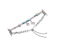 GBZHMCASE Tarot Lucky Bracelet Strap Compatible with iWatch 42mm 41mm 40mm 38mm, Women's Tarot Replacement Strap for iWatch Series 9 8 7 6 5 4 3 2 1 SE(Pink,42MM(1~3S))