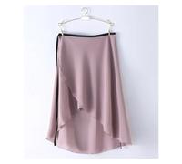 GBZIJIE Ballet Skirt Adult Elastic Adult Gymnastics Ballet Wrap skirt girls chiffon practice skirts national dance wear Teachers dress Fit use for women(Black purple)