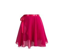 GBZIJIE Ballet Skirt Adult Elastic Women Ballet Skirts Lace-up Chiffon Dance Adults Leotards Skirt Practice Dancing Miniskirts Tutu(Red,Height 160cm-175cm)
