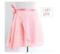 GBZIJIE Ballet Skirt Adult Elastic Women Ballet Skirts Lace-up Chiffon Dance Adults Leotards Skirt Practice Dancing Miniskirts Tutu(Light pink,Height 135cm-160cm)
