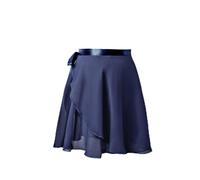 GBZIJIE Ballet Skirt Adult Elastic Women Ballet Skirts Lace-up Chiffon Dance Adults Leotards Skirt Practice Dancing Miniskirts Tutu(Dark blue,Height 160cm-175cm)